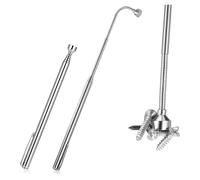 Juego de 2 herramientas de recogida magnética flexible de 5 lb, con clip de bolsillo