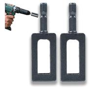 Juego de 2 Herramientas para Torsión de Alambre con Taladro, Accesorio Eléctrico Multifuncional para Trenzar y Anudar Alambre de Hierro, Herramienta de Enrollado y Manguito de Torsión (#11+#11)