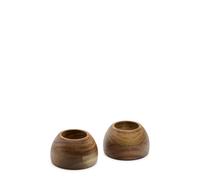 Juego de 2 hueveras Nukha fabricadas en madera de acacia 100% FSC