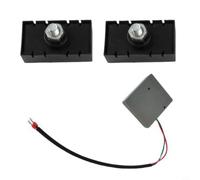 Juego de 2 imanes cuadrados para accionamiento de puertas correderas con interruptor de límite, carcasa de nailon resistente, fuerza magnética ajustable, resistente al agua para puerta automática