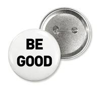Juego de 2 insignias de Be Good, botones positivos de justicia para insignias, insignias inspiradoras para ropa, bolsas y cordones, regalos de salud mental para aliento