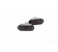 Juego de 2 intermitentes laterales delanteros izquierdo + derecho para VW Golf 4, Bora, Lupo, T5, Seat, Arosa, Ford (negro)