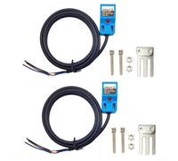 Juego de 2 interruptores de sensor de proximidad inductivo SN04N NPN NO con distancia de inducción de 4 mm, apto para máquinas herramientas y varios sistemas de automatización