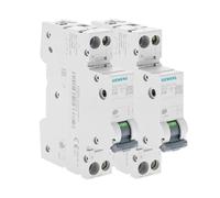 Juego de 2 interruptores eléctricos fase + neutro 16A