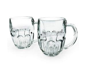 Juego de 2 jarras de cerveza de Pilsner Urquell de medio litro