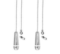 Juego de 2 juegos de cuerdas para colgante, juego de repuesto con cordón, interruptor de luz, cable de interruptor de luz, cadena de bolas para luces de baño, persianas, lámparas de techo,