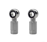 Juego de 2 juegos de frenos hidráulicos para bicicleta, compatible con conectores de aleación de aluminio plateado Magura con anillos de sellado y tuercas, longitud de 28 mm para reparación de