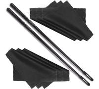 Juego De 2 Juegos De Limpieza De Flauta, Kit De Limpieza Flauta, Varilla De Limpieza De Flauta, Kit Limpieza Flauta, Para Limpiar y Pulir Las Ranuras Interiores y Exteriores Los Instrumentos (Negro).