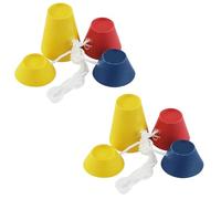 Juego de 2 Jumbo Tees de Golf Caucho, 8 Piezas Tees de Golf de Invierno de Goma, Varias Alturas y Tees de Golf de Goma Multicolor