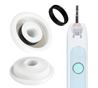 Juego de 2 juntas herméticas para mango de cepillo de dientes eléctrico de silicona, compatibles con Philips, blanco, compatibles con la mayoría de los modelos nuevos