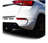 Juego de 2 láminas adhesivas decorativas para salidas de aire de coche, color negro brillante D007