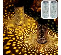 Juego De 2 Lámparas De Jardín Vintage Con Energía Solar Swann Verde