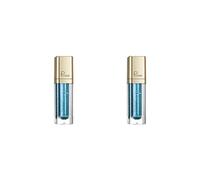 Juego de 2 lápices de sombra de ojos líquida con diamantes de imitación, regalo cosmético, color azul glamour, 0.9 x 3.1 pulgadas