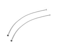 Juego de 2 Latiguillos Fontanería. Rosca Hembra - Hembra, 1/2 Pulgada, Manguera Largo 1,2 Metros. Manguitos con malla reforzada flexible de acero inoxidable