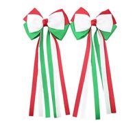 Juego de 2 lazos de Navidad para el pelo, pinzas para el pelo para niñas, decoraciones de pelo clásicas, tocados con lazo