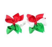 Juego de 2 lazos de Navidad para el pelo, pinzas para el pelo para niñas, decoraciones de pelo clásicas, tocados con lazo