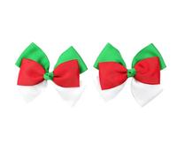 Juego de 2 lazos de Navidad para el pelo, pinzas para el pelo para niñas, decoraciones de pelo clásicas, tocados con lazo