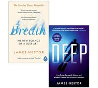 Juego de 2 libros de la colección James Nestor (Respira la nueva ciencia de un arte perdido y profundo)
