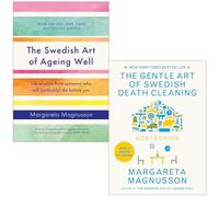 Juego de 2 libros de la colección Margareta Magnusson (El arte sueco de envejecer bien [tapa dura], Dostadning El suave arte de la limpieza sueca de la muerte)