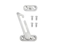 Juego de 2 limitadores tope Venster acero inoxidable, soporte for puerta y ventana corredera, Protector captura palanca límite apertura(Left)