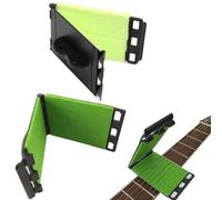 Juego de 2 limpiadores de cuerdas de guitarra, color verde claro para limpieza de aceite y verde oscuro para eliminación de óxido, limpiador de diapasón de 360° y kit de mantenimiento para guitarra