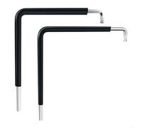 Juego de 2 llaves de ajuste de ventanas de 4 mm con hexágono interior TX15 con tubo termorretráctil, herramienta de acero para Siegenia para WINKHAUS para SCHÜCO Roto Maco, reparación de puertas
