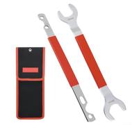 Juego de 2 llaves de embrague de ventilador, herramientas esenciales de 32 mm y 36 mm para servicio automotriz, diseñadas para mayor durabilidad con prácticas soluciones de almacenamiento (C)