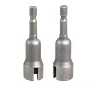Juego de 2 llaves de tuerca de mariposa ranuradas de 1/4 hexagonal de aleación de acero de alto carbono forjada ranura de 4.0-4.2 mm para ganchos de tornillo reparación de automóviles herramientas