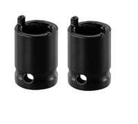 Juego de 2 llaves de vaso para amoladora angular para extracción de tuercas de brida, adaptador de liberación de rosca de acero al cromo vanadio con interfaz de /2 pulgadas, compatible