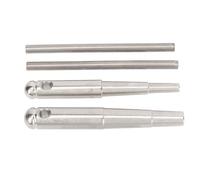 Juego de 2 llaves para válvulas de trompeta con mango, kit de herramientas de reparación de instrumentos de viento metálicos para el mantenimiento de trombones, cornos franceses y