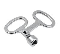 Juego de 2 llaves triangulares ranuradas for caja de distribución, llave de válvula, llave dinamométrica, cerradura de armario eléctrico y llave de puerta de ascensor.(Model1)