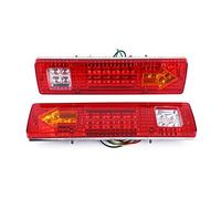 Juego de 2 luces traseras, con 19 luces LED, luz de freno, intermitente, para coche, camión, remolques, furgonetas, luces impermeables, 12 V, 2 unidades