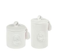 Juego de 2 macetas de algodón Marquise