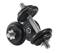 Juego de 2 Mancuernas Ajustables de Hierro Fundido y 2 x 10 kg