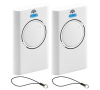 Juego de 2 Mandos a Distancia 868 MHz Compatible con FAAC XT2 868 SLH, DL2 868 SLH, T2 868 SLH, 2 Canales, Reemplazo para Puerta de Garaje y Sistema de Motor, Alta Seguridad, Alcance 50m, Color Blanco