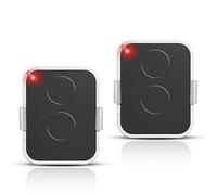 Juego de 2 mandos compatibles con Nice Era ONE2/ON2E/ON4E/ON1E, 433,92 MHz, mando a distancia puerta de garaje, Rolling Code, 2 canales, color blanco