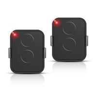 Juego de 2 mandos compatibles con Nice Era ONE2/ON2E/ON4E/ON1E, 433,92 MHz, mando a distancia puerta de garaje, Rolling Code, 2 canales, color negro