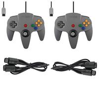 Juego de 2 mandos para Nintendo 64 N64 gris con extensiones Gamepad Joypad