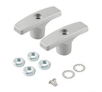 Juego de 2 manijas de válvula de alcantarillado de aluminio para válvula de drenaje, piezas de repuesto compatibles con fontanería estándar RV