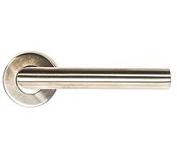 Juego de 2 manivelas para puerta inoxidable con roseta modelo Roma - FESA