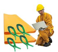 Juego de 2 Mantas aislantes for electricistas: tapete Aislante de Alta tensión for Trabajos en tensión, EVA ignífugo, 40 V/10 kV(100x100cm 2pc 0.4kv)