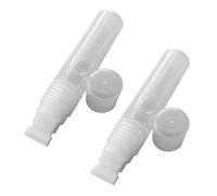 Juego de 2 marcadores acrílicos vacíos de cabeza plana o redonda recargables para pintar sobre madera, tela, lona, metal, cristal, piedra