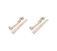 Juego de 2 mástiles de violín de madera de arce con diapasón para violín de tamaño completo 4/4, piezas de bricolaje