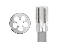 Juego de 2 matrices for roscar tubos G NPT 55°/60° 1/8 1/4 3/8 1/2 3/4 1 pulgada 2 pulgadas, utilizado for herramientas de roscado de tubos(2pcs NPT 2)