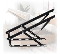 Juego de 2 mecanismos elevadores de Cama con Resorte de Gas. Mecanismo de Almacenamiento neumático de Alta Resistencia para armazón de Cama Plegable. Bisagra de puntal hidráulico de 6 pulgad