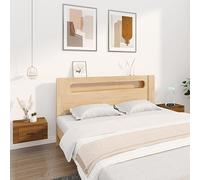 Juego de 2 mesitas de noche de pared, modernas mesitas de noche flotantes para dormitorio, sala de estar y estudio, color blanco, 50 x 36 x 25 cm, soluts Slish y ahorran espacio