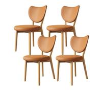 Juego de 2 modernos taburetes altos de bar - Sillas acolchadas de madera y cuero elegantes de 28 pulgadas para isla de cocina, bar en casa, cafetería, diseño cómodo, ergonómico, sin brazos