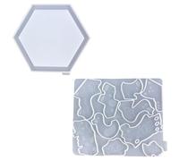 Juego de 2 moldes creativos de rompecabezas de animales, versátiles moldes de resina para crear piezas de arte decorativas, kit de manualidades