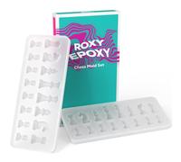 Juego de 2 moldes de resina de silicona para ajedrez Roxy Epoxy - Kit de resina epoxi transparente de tama o completo para juegos de mesa creativ