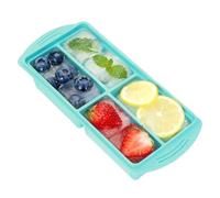 Juego de 2 moldes de silicona con tapa (4 x 250 ml) - Cubitera para sopas, salsas y caldos, recipiente para congelar y hornear, 1 cuchara para porciones de taza (sin BPA y apto para lavavajillas)